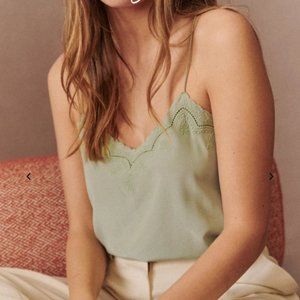 Sezane Palma Top - Sea Green